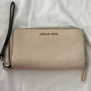 Michael Kors Gold Wristlet Clutch